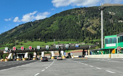 St. Michael toll station on the A 10 Tauern motorway